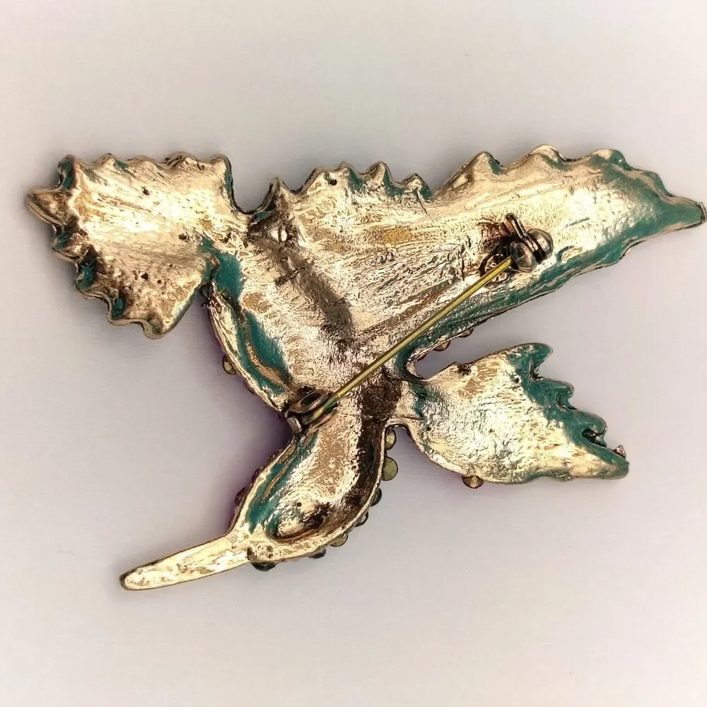 Hummingbird Brooch Pin Approx 2.5